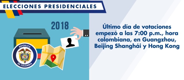  Último día de votaciones empezó a las 7:00 p.m., hora colombiana, en Guangzhou, Beijing Shanghái y Hong Kong 