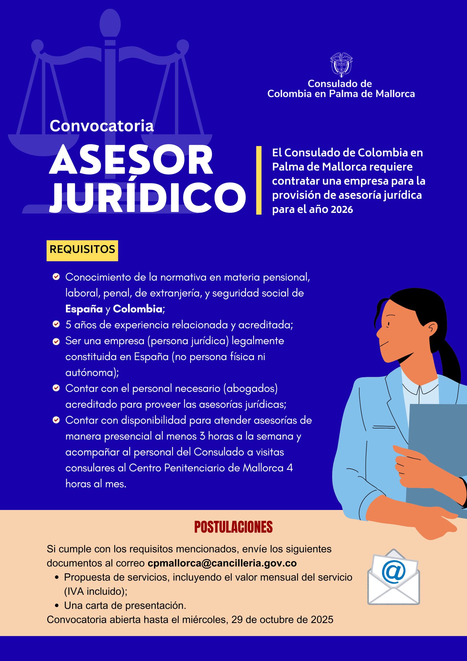 Convocatoria para la Contratación de Servicios de Asesoría Jurídica - Vigencia 2026