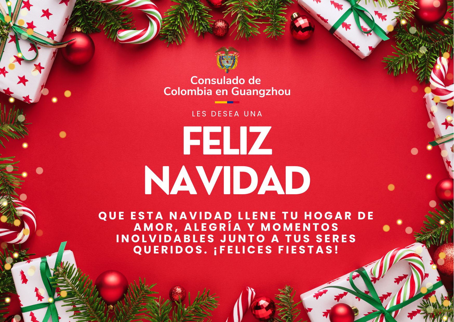 Horario de atención por festividades de Navidad - Consulado de Colombia en Guangzhou