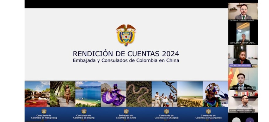 La Embajada y Consulados de Colombia en China realizaron su rendición de cuentas 2024